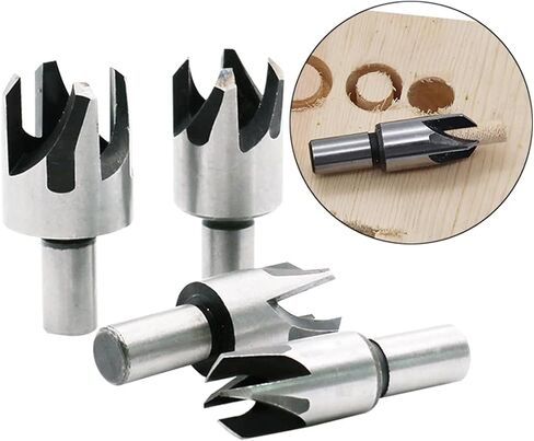 Carbide End Mill 4Pcs Wood Tenon Drill Bit Cutter Claw Type Carpentry Cork 6mm-16mm Carbon Steel in Kuwait