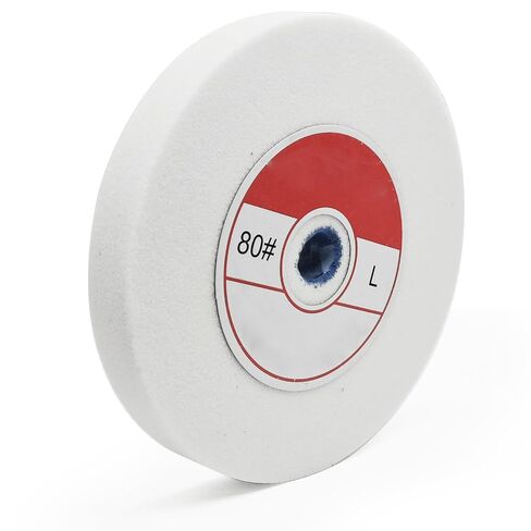 1 Piece Benchtop Grinding Wheel, 5 Inches, Suitable for Grinding Alloy Steel, Hardened Steel, High Carbon Steel and Other Metals. 80 Grit, 1/2" Mandrel Hole, 0.67" Thickness (White Corundum) in Kuwait