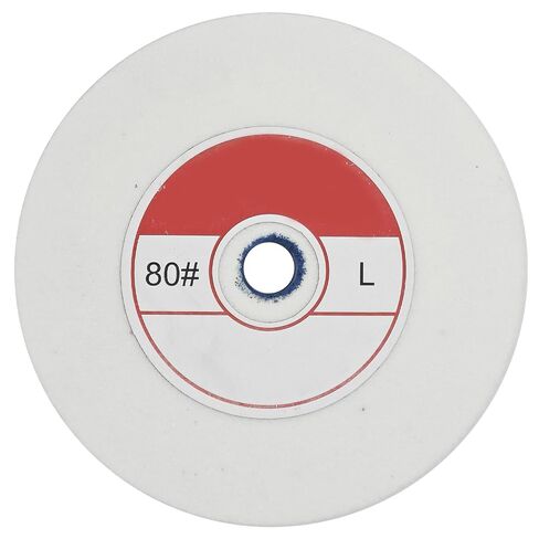 1 Piece Benchtop Grinding Wheel, 5 Inches, Suitable for Grinding Alloy Steel, Hardened Steel, High Carbon Steel and Other Metals. 80 Grit, 1/2" Mandrel Hole, 0.67" Thickness (White Corundum) in Kuwait