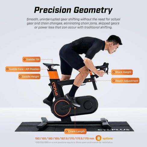 CYCPLUS T7 Resistance Trainer Smart Bike, Space-Saving, 2200W Brushless Motor, 20% Gradient Simulator, BLE & ANT+ Dual Mode, Virtual Shifting, Uphill/Downhill Simulation for Realistic Indoor Cycling in Kuwait