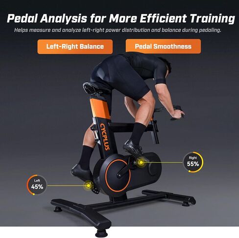 CYCPLUS T7 Resistance Trainer Smart Bike, Space-Saving, 2200W Brushless Motor, 20% Gradient Simulator, BLE & ANT+ Dual Mode, Virtual Shifting, Uphill/Downhill Simulation for Realistic Indoor Cycling in Kuwait