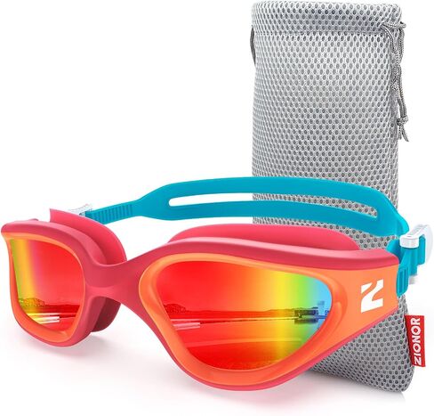 ZIONOR Swim Goggles Adult, G1 Air Polarized Anti-Fog Swimming Goggles for Women Men, Soft Silicone Strap, Outdoor in Kuwait