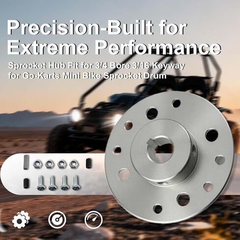 محور المسننة الملائمة لـ 3/4 Bore 3/16 Keyway لـ Go-Karts Mini Bike Sprocket in Kuwait