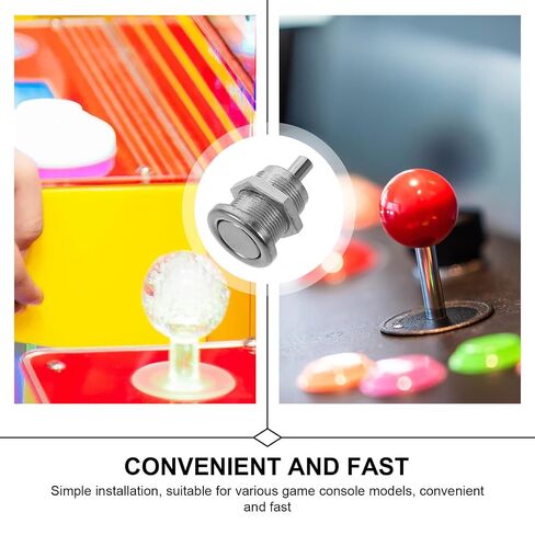 Coin Refund Push Button with Silver Finish for Slot Machine Accessories, Metal Material Designed to Reduce Coin Jams and Provide Efficient Refunds for Gaming Machines in Kuwait