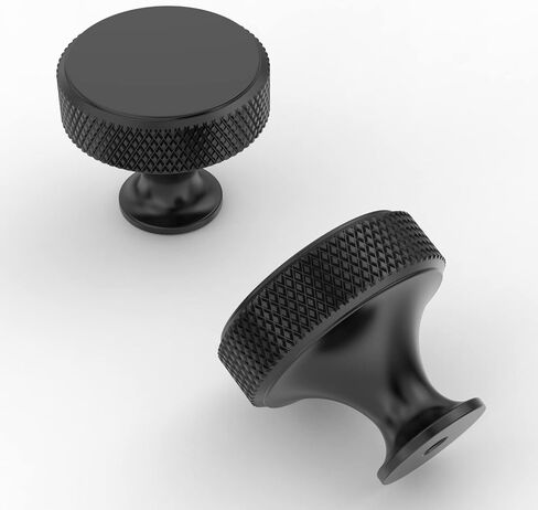 Amerdeco 10 Pack Polished Chrome Knurled Cabinet Knobs Kitchen Cabinet Handles for Drawer Dresser, Cupboard and Wardrobe ZH0036 in Kuwait