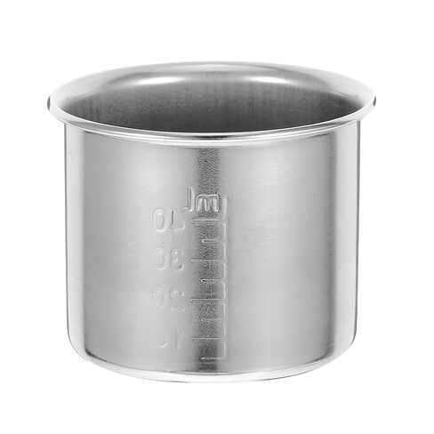 Kisangel Stainless Steel Medicine Measuring Cup 40ml with Accurate Scale, Easy to Clean Small Liquid Measuring Cup and Travel Use in Saudi Arabia
