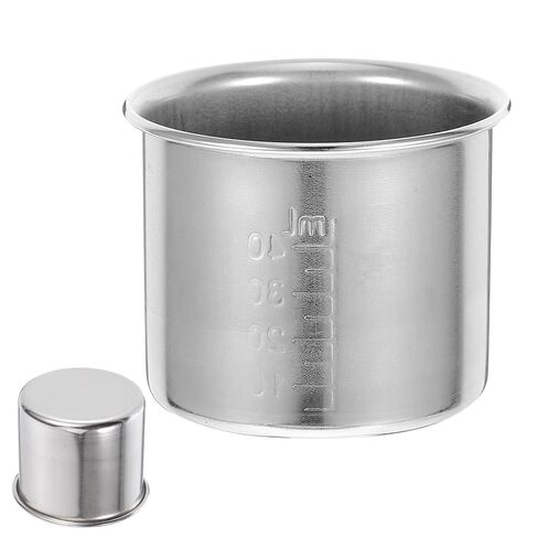 Lurrose Small Stainless Steel Medicine Cup 40ml Electronic Scale Tray with Accurate Measurement for Liquid Mixing and Travel Use in Kuwait