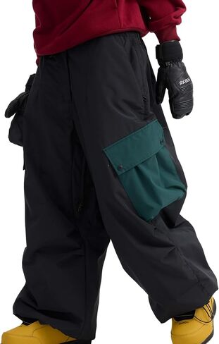 GSOU SNOW Womens Mens Baggy Snow Pants Cargo Snowboard Pants Ski Super Loose Sport Outdoor Insulation Waterproof in Kuwait