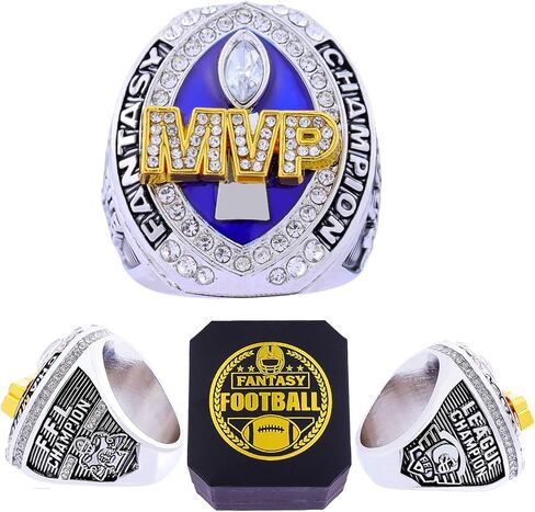Fantasy Football Ring MVP Trophy Award for Fantasy Football League Winner in Kuwait
