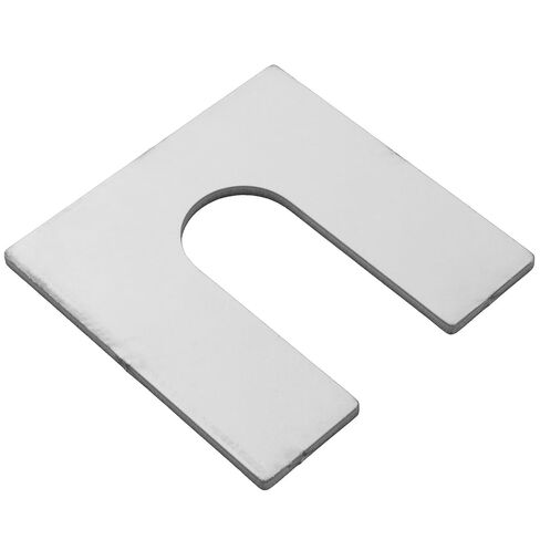 TAODAN 8 قطعة 304 من الفولاذ المقاوم للصدأ على شكل حرف U حشوات تعديل 50x50x2 مللي متر غسالات حدوة الحصان المشقوقة فواصل فجوة التسوية الميكانيكية in Kuwait