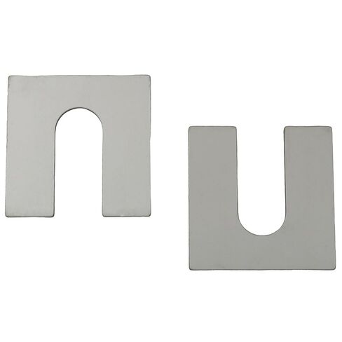 TAODAN 8 قطعة 304 من الفولاذ المقاوم للصدأ على شكل حرف U حشوات تعديل 50x50x2 مللي متر غسالات حدوة الحصان المشقوقة فواصل فجوة التسوية الميكانيكية in Kuwait