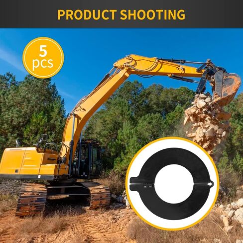 5 Pack 80mm Bucket Pin Shims, with 5mm Thickness x 170mm OD, Detachable Bucket Pin Shims Washers for Skid Steer, Excavator, Compatible with C AT, B obcat, J OHN Deere, K omatsu in Kuwait