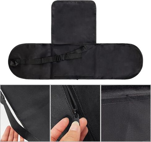 PURFUN Black Skateboard Bag for Double Kick Skateboard, 32.3"X8.7" Nylon Skateboard Carry Bag Backpack Rucksack Shoulder Bag with Adjustable Strap in Kuwait