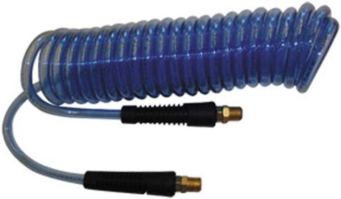 (NEW) Recoil Braided Clear Blue Polyurethane Hose 3/8" 25 ft long w/1/4" NPT- HR76-025 + other models in description in Kuwait