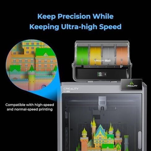 طابعة Creality K2 Pro Combo (A) ثلاثية الأبعاد، حزمة طباعة متعددة الألوان مع خيوط Hyper RFID PLA التي تدعم CFS (أسود وأبيض وأحمر وأزرق) in Kuwait