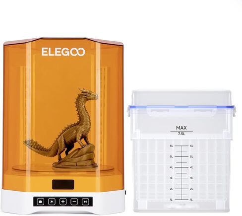 طابعة ELEGOO Saturn 4 Ultra 10 بوصة 16K من الراتنج ثلاثية الأبعاد ومحطة غسيل وعلاج ELEGOO Mercury Plus V3.0 in Kuwait