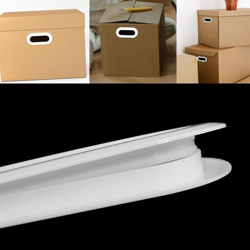 heyous 20PCS Multipurpose Heavy Duty White Plastic Carrying Handle Ergonomic Design Suitable for Cardboard Box in Kuwait