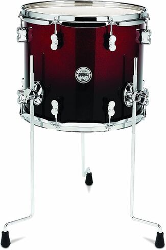 Pacific Drums PDCM1416TTRB مقاس 14 × 16 بوصة مع أجهزة من الكروم - من الأحمر إلى الأسود in Kuwait