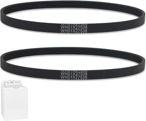 WH01X27538 Washer Drive Belt Compatible with GE GTW465ASN1WW GTW465ASN9WW GTW465ASN3WW GTW335ASN1WW GTW335ASN2WW Washing Machine, Washer Motor Belt Replace AP6328256 4587903 PS12299369 in Kuwait