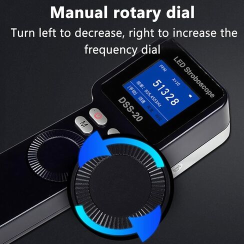 Led Digital Handheld Stroboscope, 200-999999 RPM Non Contact Motor Engine Speed Analyzer, for Gears, Tires to Measure in Kuwait