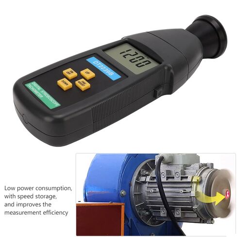Oumefar LCD Digital Stroboscope Flash Tachometer Strobe Tachometer Non Contact with LCD Display Anti Interference for Industrial Maintenance Production Laborato in Saudi Arabia