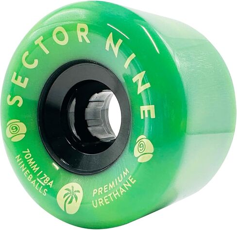 مجموعة عجلات القطاع 9 70 مم 78a Nineball Green Goblin - مباشرة من المصنع in Kuwait