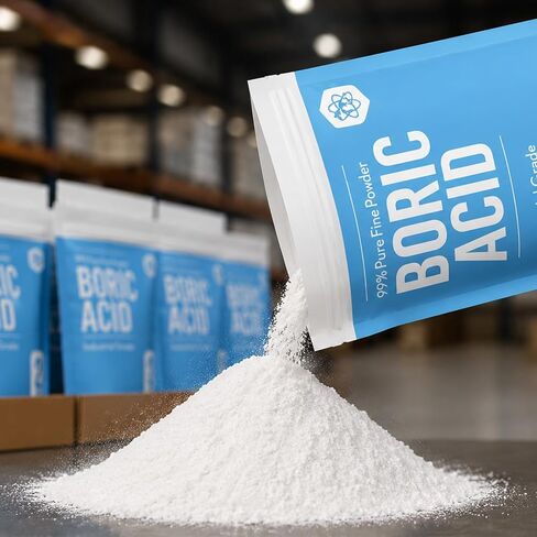 99% Boric Acid Powder - 2lb - Industrial Grade - Fine Powder Boric Acid in Kuwait