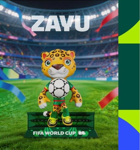 مجموعة تماثيل التميمة المرخصة رسميًا لكأس العالم FIFA 2026 مكونة من 3 قطع، ومجسمات كرة القدم من خشب القيقب وزايو القابلة للتجميع مع صندوق عرض، وهدية لمشجعي كرة القدم، وبضائع وتذكارات لكأس العالم in Kuwait