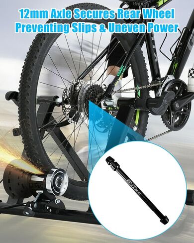 12mm Thru Axle Adapter for Bike Trainer, M12x1.5/1.75 Rear Wheel Thru Axle Replacement, 160–172mm Bike Trainer Thru Axles Adapter for Indoor Cycling Stability in Kuwait