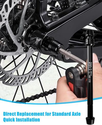 12mm Thru Axle Adapter for Bike Trainer, M12x1.5/1.75 Rear Wheel Thru Axle Replacement, 160–172mm Bike Trainer Thru Axles Adapter for Indoor Cycling Stability in Kuwait