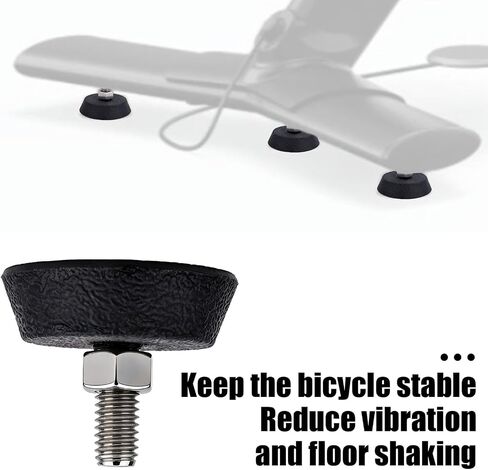 قطعتان من وسادات القدم المتوافقة مع Peloton Bike & Bike+، من الفولاذ المقاوم للصدأ 3/8 بوصة لولبية لولبية لأجزاء بديلة لدراجة التمرين ودواسات قدم الدراجة لملحقات Peloton in Kuwait