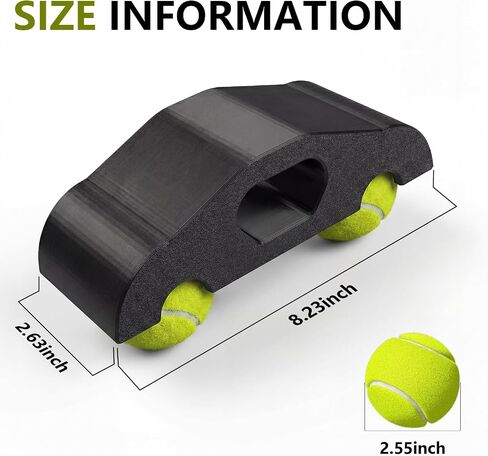Rocker Feet Adapters with Tennis Balls Compatible with Wahoo KICKR Core V2, 4 Pack + 8 Balls Kit – Enhance Stability, Reduce Noise, and Boost Core Engagement for Indoor Cycling Smart Trainers in Kuwait