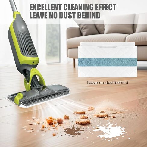 10-Pack Disposable mop Replacement Pad, Suitable for Shark Vacmop Pro VM252, VM200, VM190, VM250, VM251, VM200C, VM252C, QM250, VC205 Vacuum Cleaner mop Replacement Pad in Kuwait