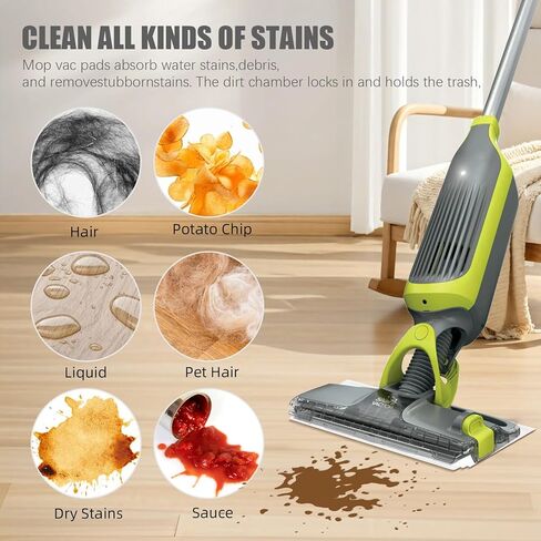 10-Pack Disposable mop Replacement Pad, Suitable for Shark Vacmop Pro VM252, VM200, VM190, VM250, VM251, VM200C, VM252C, QM250, VC205 Vacuum Cleaner mop Replacement Pad in Kuwait