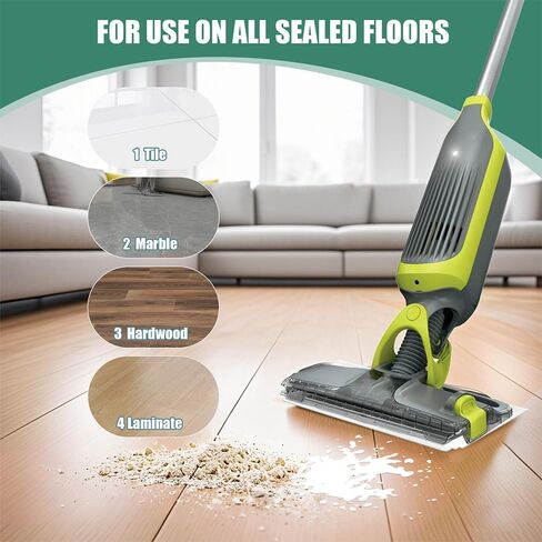 عبوات إعادة تعبئة وسادات الأرضية الصلبة للاستعمال مرة واحدة، متوافقة مع Shark VACMOP Pro VM252 VM251 VM250 VM200 VC205 QM250 VM190 VM200P12 VMP30 للاستخدام على جميع الأرضيات المغلقة (15 عبوة) in Kuwait