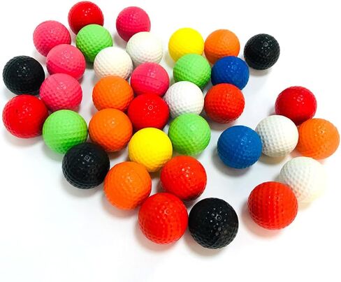 11pcs Pu Elastic Dimple Golf Practice Balls for Indoor and Outdoor Training Lightweight Durable for Swing Practice and Sports Training in Kuwait