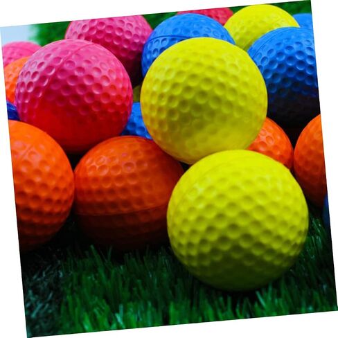 11pcs Pu Elastic Dimple Golf Practice Balls for Indoor and Outdoor Training Lightweight Durable for Swing Practice and Sports Training in Kuwait