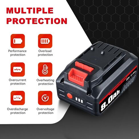 8.0Ah 2 حزمة ليثيوم متوافقة مع أدوات الطاقة اللاسلكية Craftsman 20V لاستبدال بطارية Craftsman 20V in Kuwait