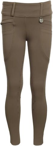 Dapplebay Kids Essential Silicone Full Seat Tights-Chestnut-10-12 in Kuwait