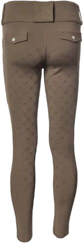Dapplebay Kids Essential Silicone Full Seat Tights-Chestnut-10-12 in Kuwait
