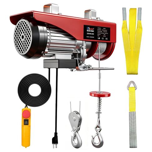 Electric Hoist,440 lbs Electric Winch with 14.1ft Remote Control,110V Electric Hoist with 40 ft/20 ft Lift Height, Lift Hoist for Warehouse,Garage,Factory,Attic in Saudi Arabia