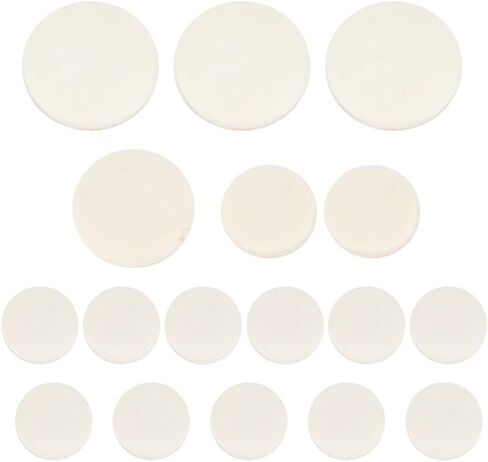 17Pcs Clarinet Felt Pads Set – 4 Sizes Sound Hole Gaskets for Bb Clarinet,Air-Tight Replacement Pads with Casing Material in Kuwait