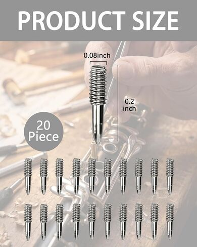 Clarinet Repair Screws - 20-Piece Flat Head Screw Kit for Woodwind Instrument Maintenance, 2mm x 7.5mm (0.08" x 0.30") Clarinet Replacement Hardware for Professionals & Hobbyists in Kuwait