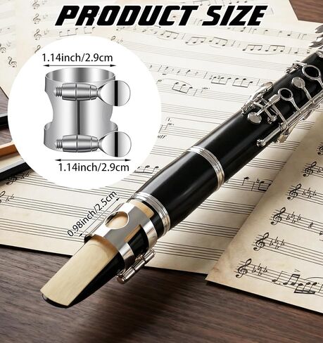 1Pcs Clarinet Ligature B Flat with Adjustable Screwsfor Woodwinds Instrument Accessories in Kuwait
