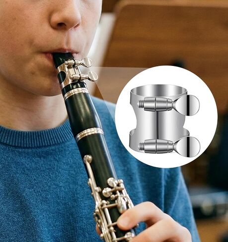 1Pcs Clarinet Ligature B Flat with Adjustable Screwsfor Woodwinds Instrument Accessories in Kuwait