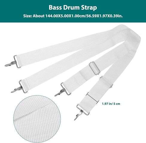 iplusmile Adjustable Military Drum Carrier Harness Ergonomic Double Shoulder Design Anti-slip Nylon Material Comfortable Marching Bass Drum in Kuwait