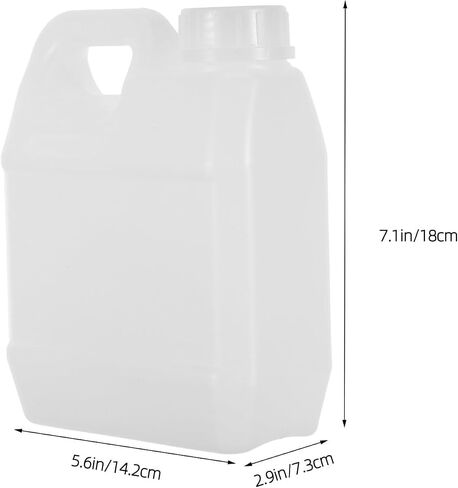 Gatuida 4pcs 1l Hdpe Water Jugs with Handle and Lid, Plastic Liquid Containers for Oil and Food Storage, Stable Design for Industrial Environments and Field Work in Kuwait