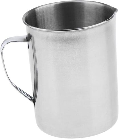 Lab Handle Water Liquid Mug Stainless Steel Measuring Cup Pitcher with Spout Volume Scale Design Suitable for Restaurant Kitchen in Kuwait