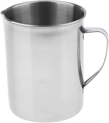 Lab Handle Water Liquid Mug Stainless Steel Measuring Cup Pitcher with Spout Volume Scale Design Suitable for Restaurant Kitchen in Kuwait