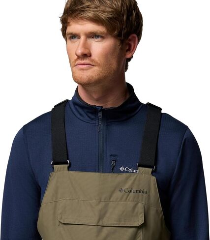 Columbia Mens Iceventure II Bib, Stone Green, Medium Short in Kuwait